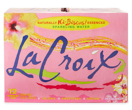 LACROIX HIBISCUS SPARKLING WATER 12 OZ 12 CT