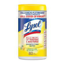 LYSOL DISINFECTING WIPES W/ LIME 80 CT