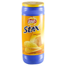 Lay's Stax Cheddar Potato Crisps 5.5 OZ