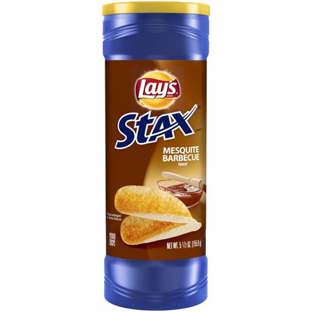 Lay's Stax Mesquite Barbecue Flavored Potato Crisps 5.5 oz