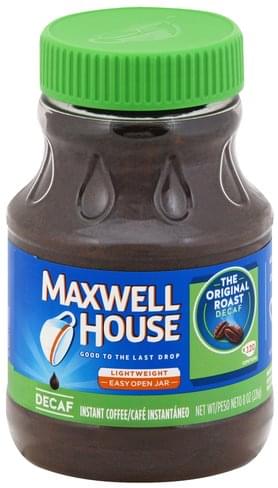 MAXWELL HOUSE DECAF INSTANT COFFEE 8 OZ