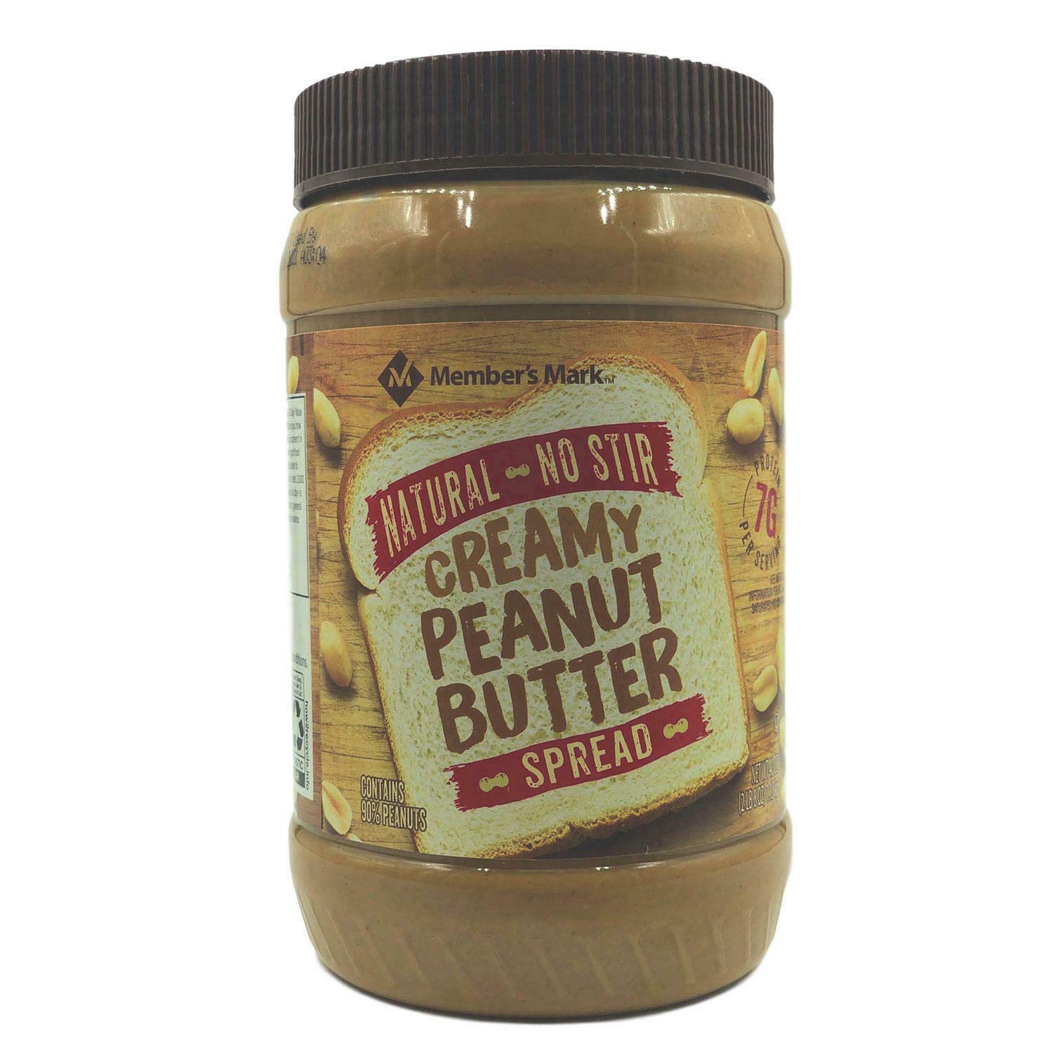 MEMBER'S MARK NATURAL CREAMY PEANUT BUTTER 40 OZ