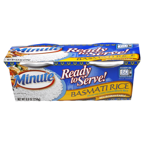 MINUTE MICROWAVE READY TO SERVE BASMATI RICE 8.8 OZ