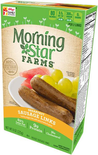 MORNING STAR BREAKFAST LINKS 8 OZ