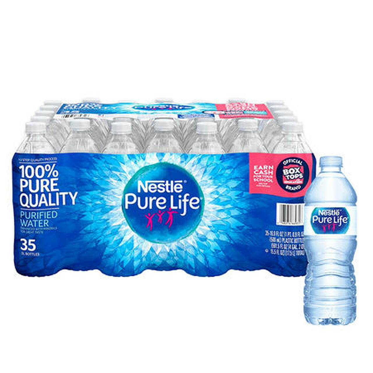 NESTLE PURE LIFE PURIFIED DRINKING WATER 16.9 OZ 35 PACK