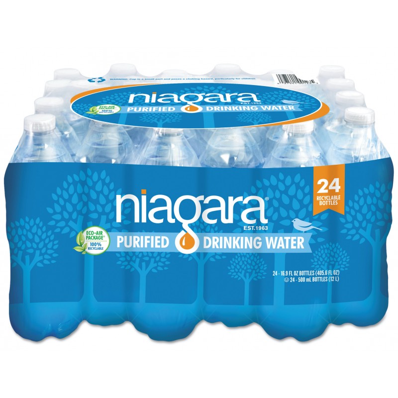 NIAGARA PURIFIED DRINKING WATER 16 OZ 24 PACK