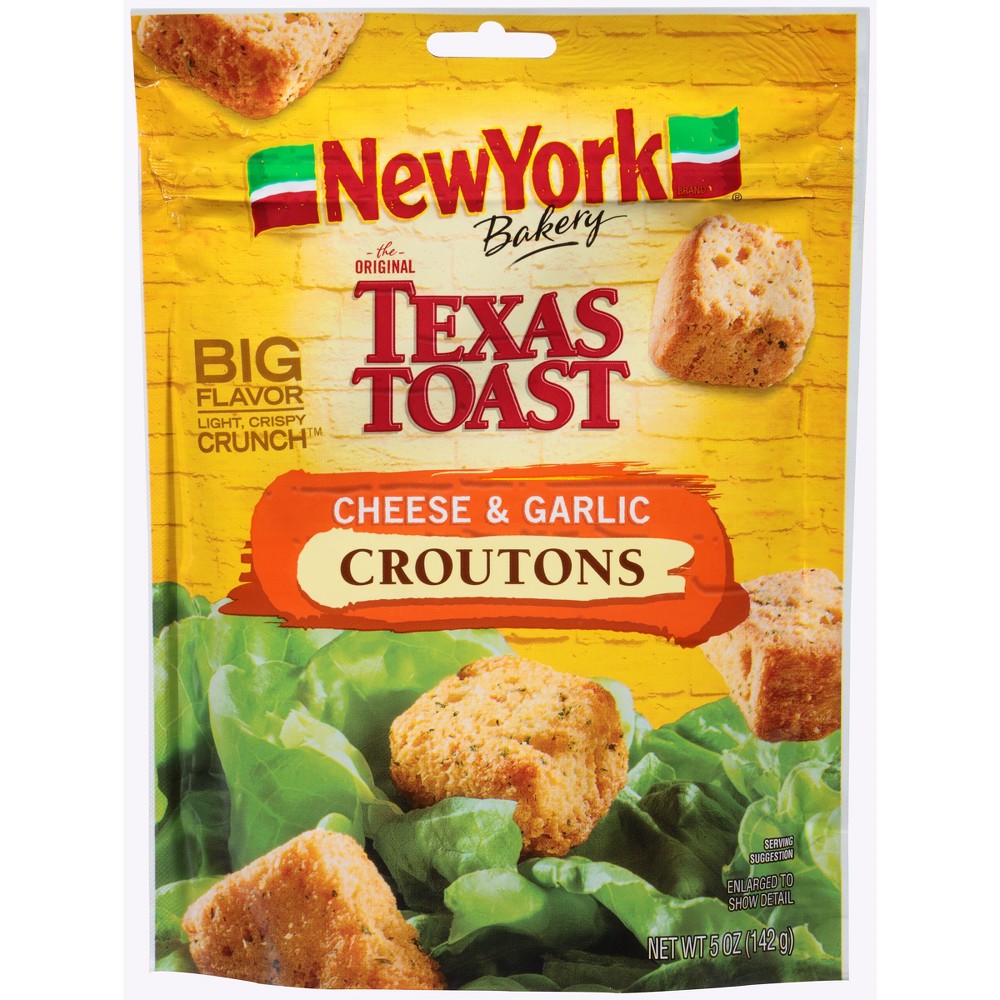 New York Texas Toast Cheese and Garlic Croutons 5 oz