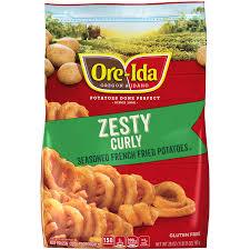 ORE IDA ZESTY CURLY SEASONED FRENCH FRIES 28 OZ ##ROCK VALUE PRODUCT. ORDER BY SUNDAY EVENING AUG 19 FOR AUG 27 DELIVERY ##