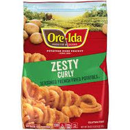 ORE IDA ZESTY CURLY SEASONED FRENCH FRIES 28 OZ ##ROCK VALUE PRODUCT. ORDER BY SUNDAY EVENING AUG 19 FOR AUG 27 DELIVERY ##