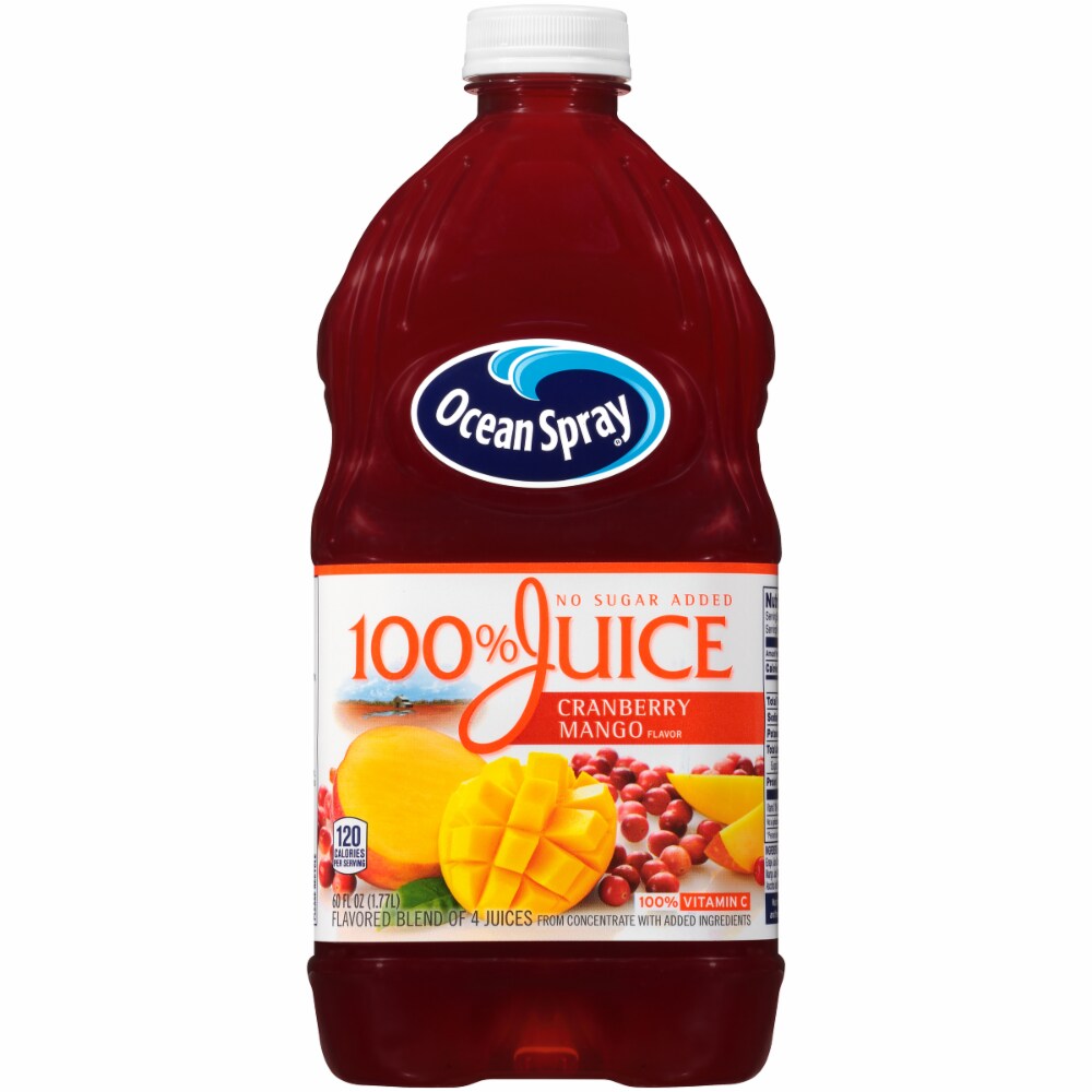 Ocean Spray Juice Drink, Cranberry Mango, No Sugar Added 64 Oz