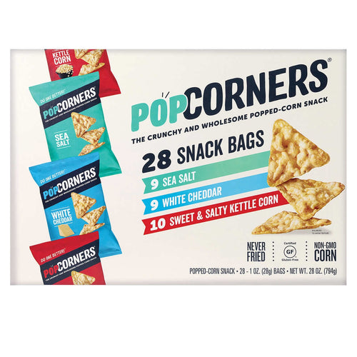 POPCORNERS VARIETY PACK 28 1 OZ BAGS