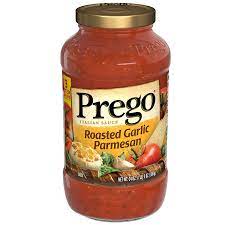 PREGO ROASTED GARLIC PARMESAN SAUCE 24 OZ