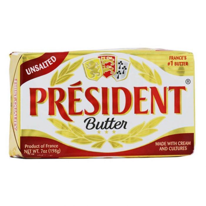 PRESIDENT UNSALTED FRENCH BUTTER 7 OZ