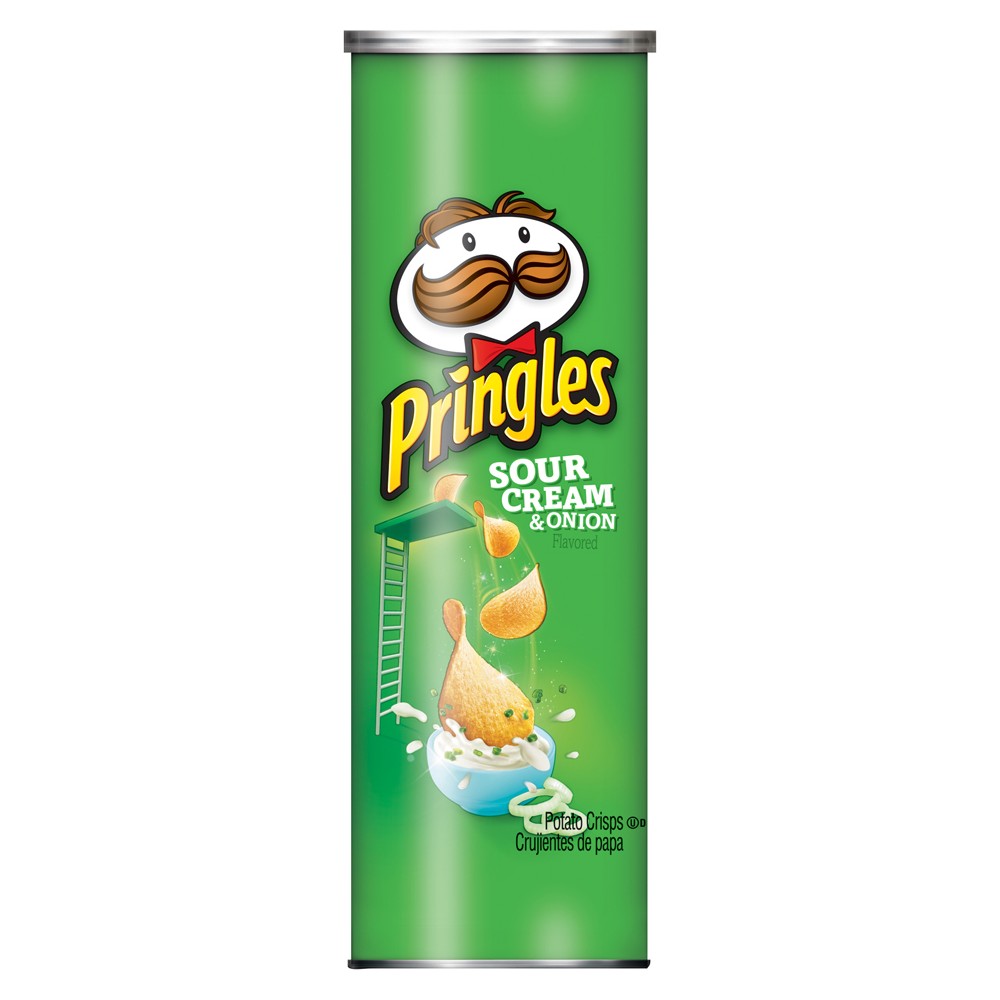 Pringles Sour Cream And Onion Potato Crisps - 5.5 Oz
