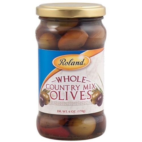 Roland Greek Country Mix Olives, 6.7 Ounce