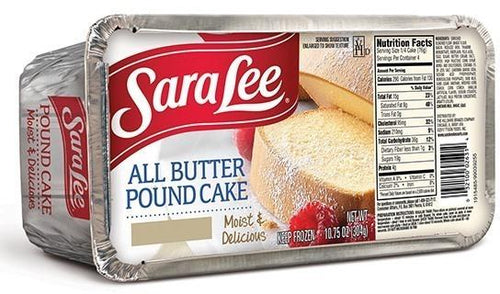 SARA LEE ALL BUTTER POUND CAKE 10.75 OZ