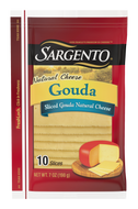 SARGENTO GOUDA CHEESE SLICED 10 CT 7 OZ