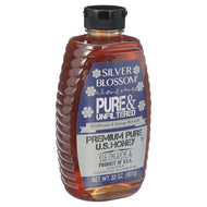SILVER BLOSSOM PURE & UNFILTERED PREMIUM PURE HONEY 32 OZ