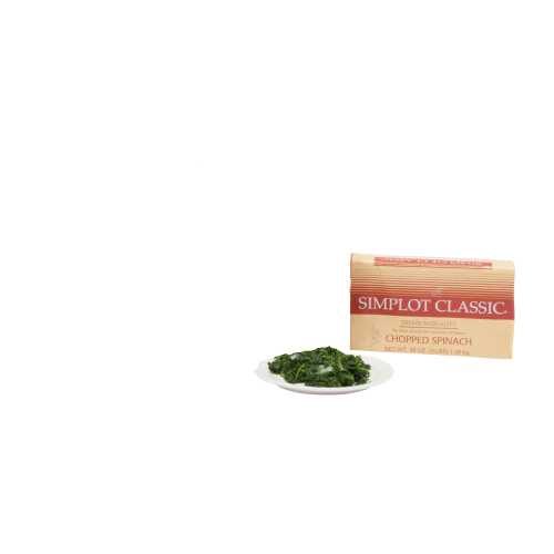 SIMPLOT CHOPPED SPINACH CLASSIC WET PACK 3 LB