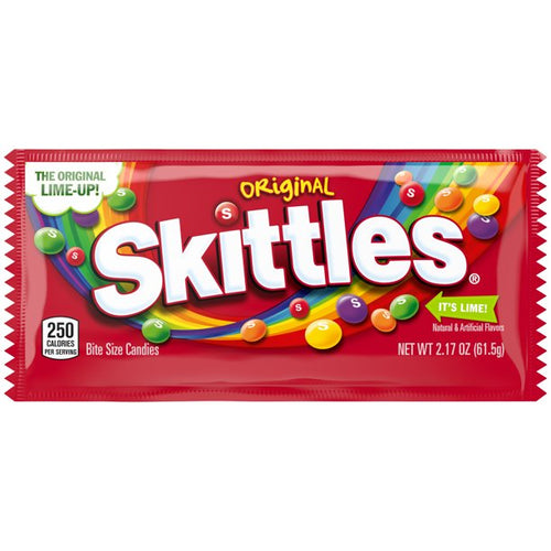 SKITTLES ORIGINAL BITE SIZE CANDIES 2.17 OZ