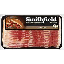 SMITHFIELD NATURALLY HICKORY SMOKED THICK CUT BACON 16 OZ