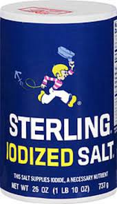 STERLING IODIZED SALT 26 OZ