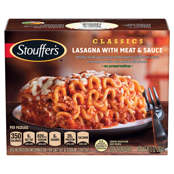 STOUFFER'S LASAGNA WITH MEAT10.5 OZ