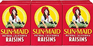 SUNMAID CALIFORNIA RAISINS 6 COUNT 1 oz EACH  6 PACK