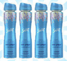 SECRET INVISIBLE BODY SPRAY LUXE LAVENDER ANTIPERSPIRANT & DEODORANT 3.8 OZ