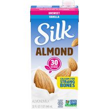 Silk Almond Vanilla Unsweetened 32 oz