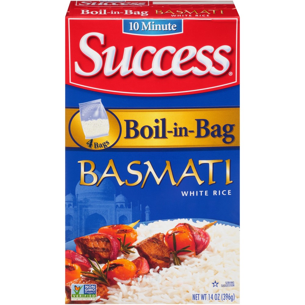 Success 10 Minute Boil-in-bag Basmati White Rice 14 oz