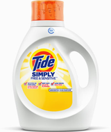 TIDE SIMPLY FREE & SENSITIVE LIQUID LAUNDRY DETERGENT 31 OZ