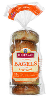 TOUFAYAN EVERYTHING BAGELS 6 CT