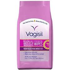 VAGISIL ANTI-ITCH MEDICATED WIPES 20 CT