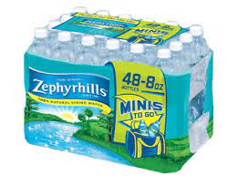 ZEPHYRHILLS 100% NATURAL SPRING WATER 8 OZ 48 PACK