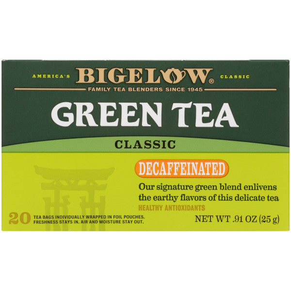 bigelow green tea classic decaf 20 ct