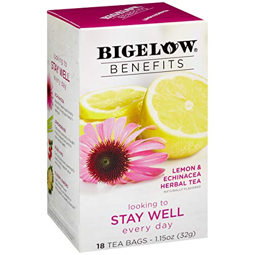 bigelow lemon and echinacea herbal tea 18 ct