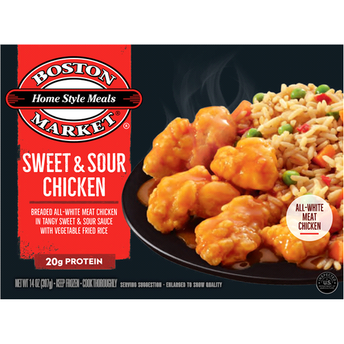 BOSTON MARKET SWEET & SOUR CHICKEN 14 OZ # ROCK VALUE PRODUCT. ORDER BY  WEDNESDAY EVENING OCT 23 FOR OCT 29 DELIVERY#