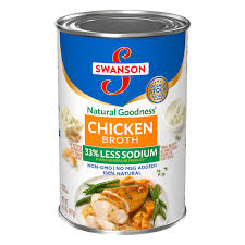 SWANSON CHICKEN BROTH 14.5 OZ 33% LESS SODIUM