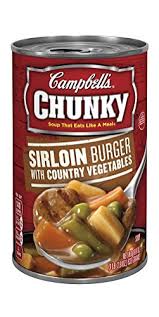 CAMPBELL'S CHUNKY HEALTY REQUEST SIRLOIN BURGRR W/COUNTRY VEGETABLE 18.8OZ