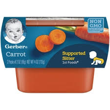 GERBER 1ST FOODS CARROT  2OZ  2 COUNT #ROCK VALUE PRODUCT ORDER BY MONDAY NOV 19 ARRIVING NOV 27 FOR DELIVERY#