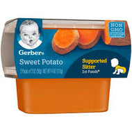 GERBER 1ST FOODS SWEET POTATO 2 OZ 2 COUNT #ROCK VALUE PRODUCT ORDER BY MONDAY NOV 19 ARRIVING NOV 27 FOR DELIVERY#