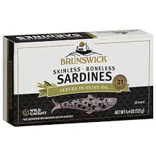 Brunswick Skinless Boneless Sardines Served in Olive Oil 3.75 oz
