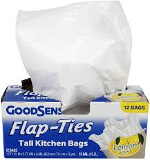 GOODSENSE 13 GALLON TALL KITCHEN TRASH BAGS 12 CT LEMON SCENT