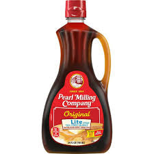 PEARL MILLING AUNT JEMIMA ORIGINAL LITE SYRUP 12 oz