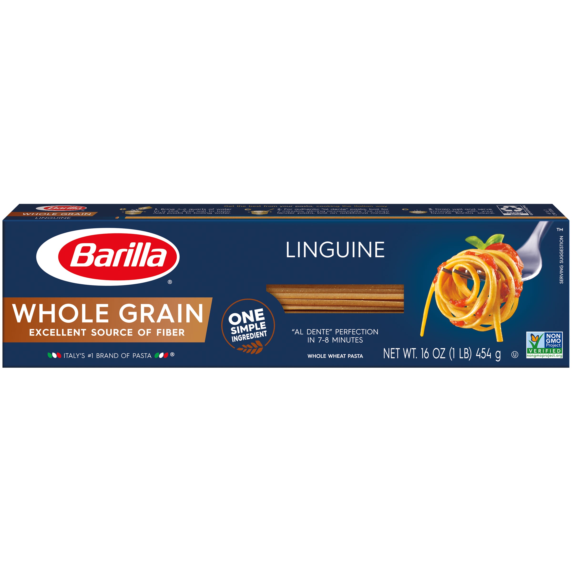 BARILLA WHOLE GRAIN LINGUINE PASTA 16 OZ