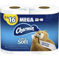 CHARMIN ULTRA SOFT TISSUE MEGA ROLLS 4 EA