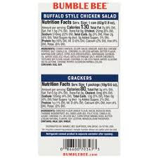 BUMBLE BEE ON THE RUN CHICKEN SALAD WITH CRACKERS 3.5 OZ