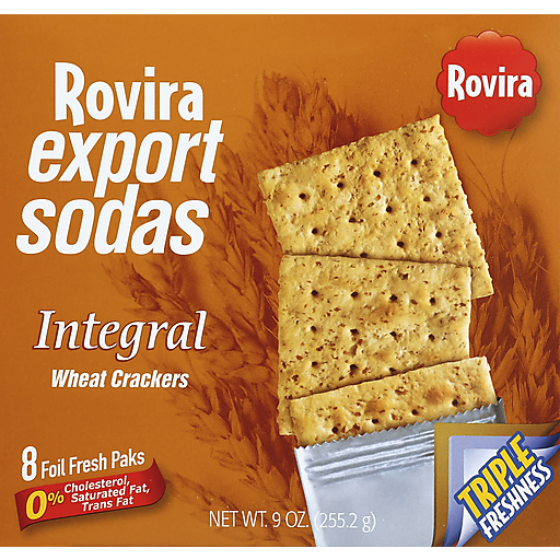 ROVIRA EXPORT SODAS WHEAT CRACKERS 9.0 OZ