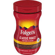 FOLGERS CLASSIC ROAST INSTANT COFFEE CRYSTALS 8 oz